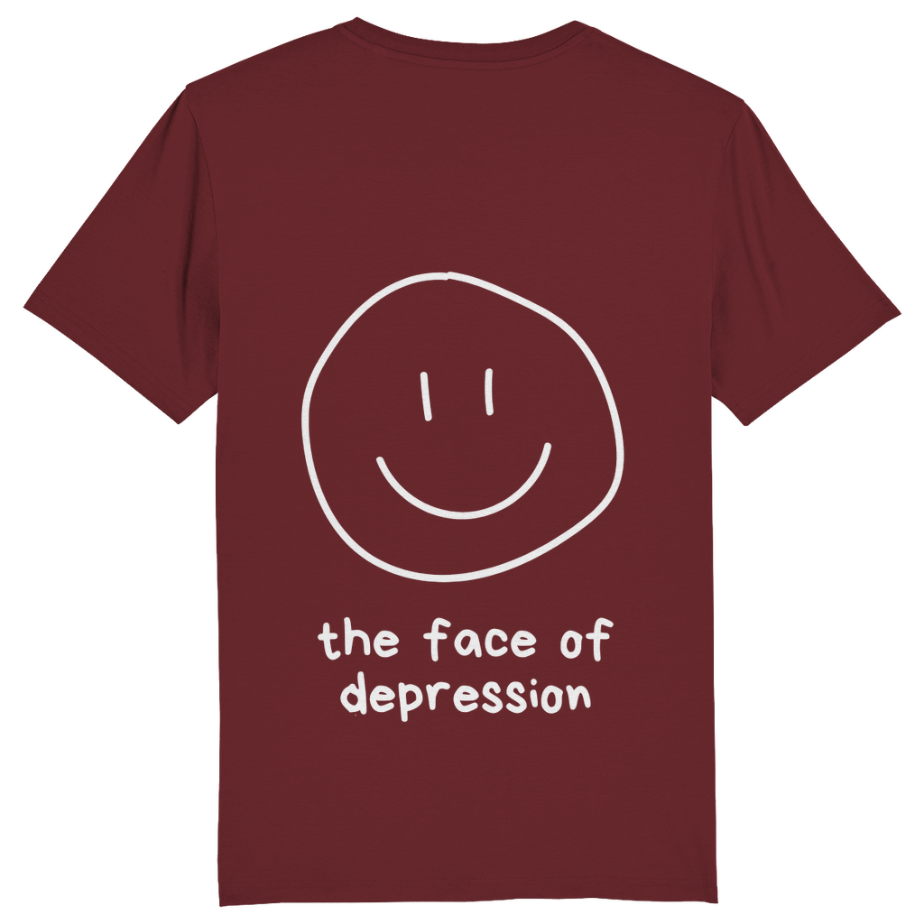 Slim T-Shirt *the face of depression*