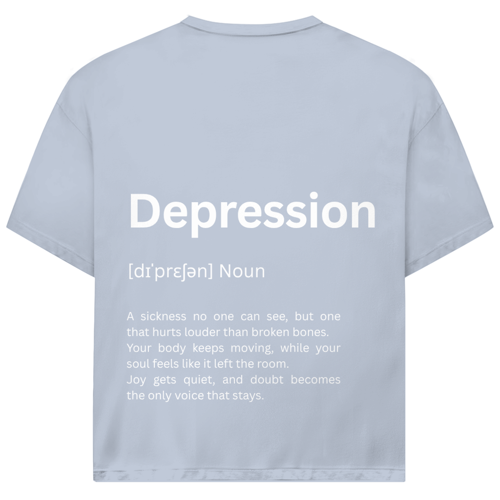 Oversize T-Shirt *Depression. Duden* Back Logo