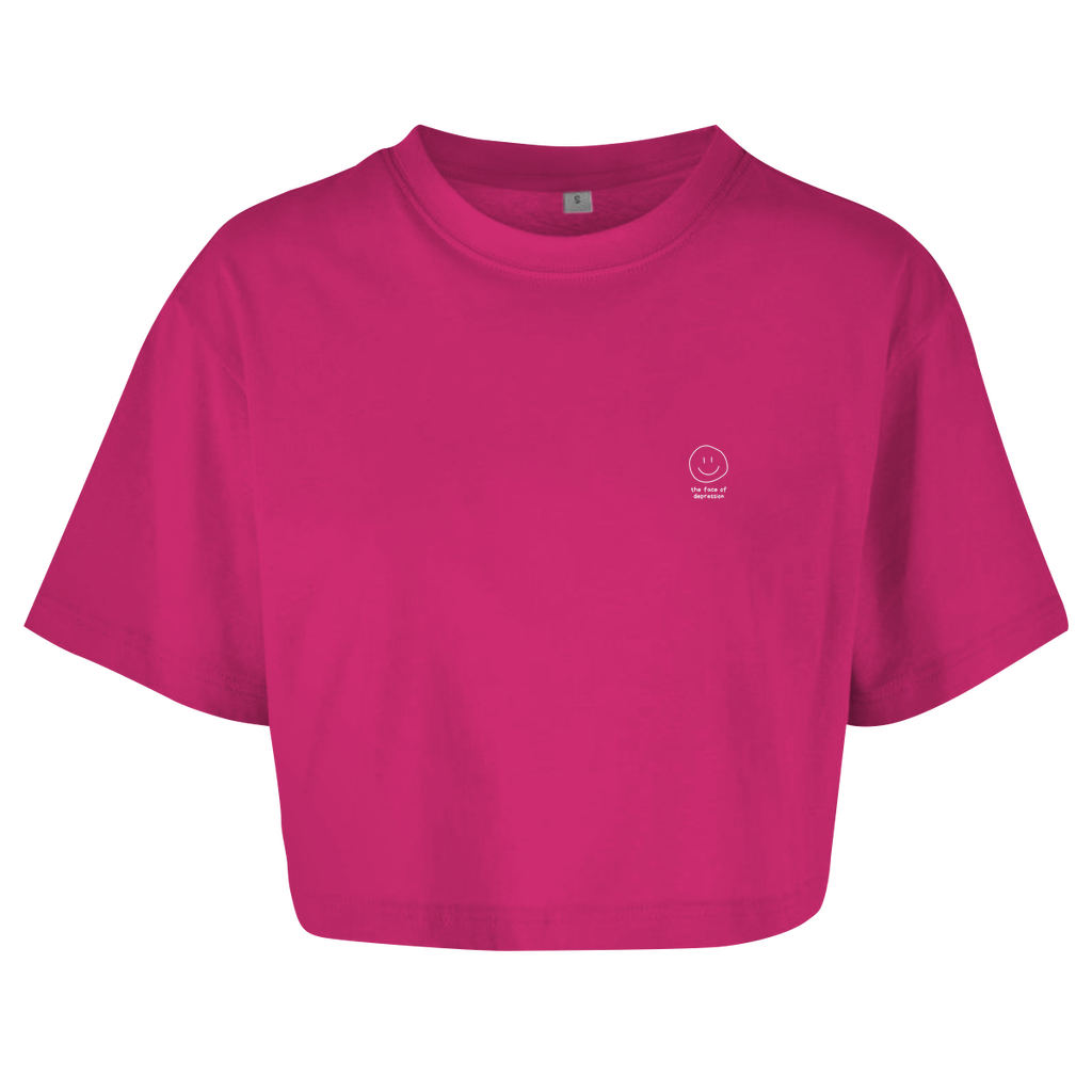 Damen Oversize Crop Top the face