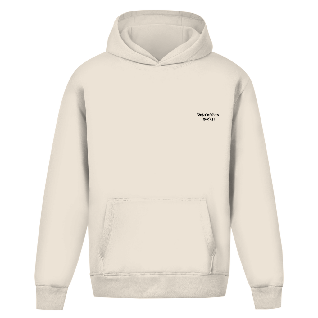 Oversize Hoodie Ohne Kordel Depression sucks