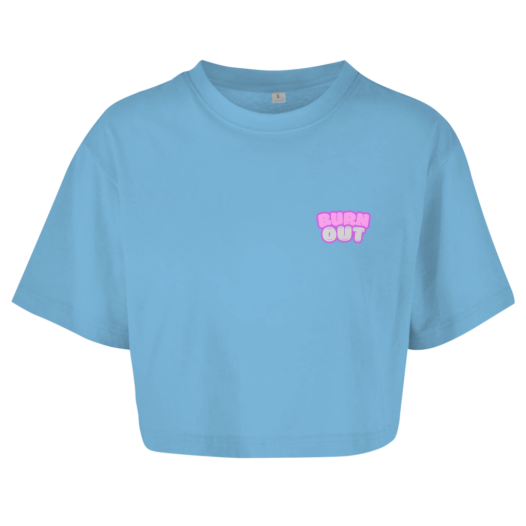 Damen Oversize Crop Top BRNOUT