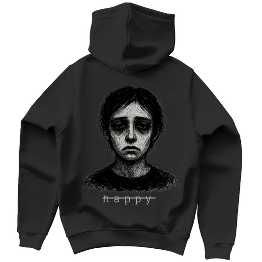 Backprint unisex Hoodie SIG. unhappy