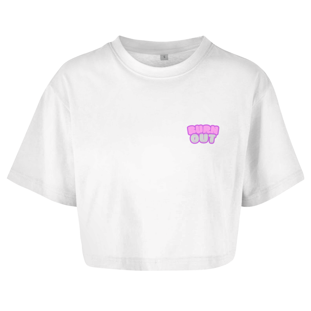 Damen Oversize Crop Top BRNOUT