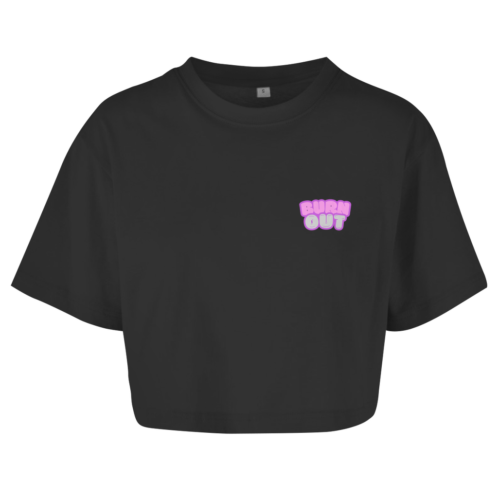 Damen Oversize Crop Top BRNOUT
