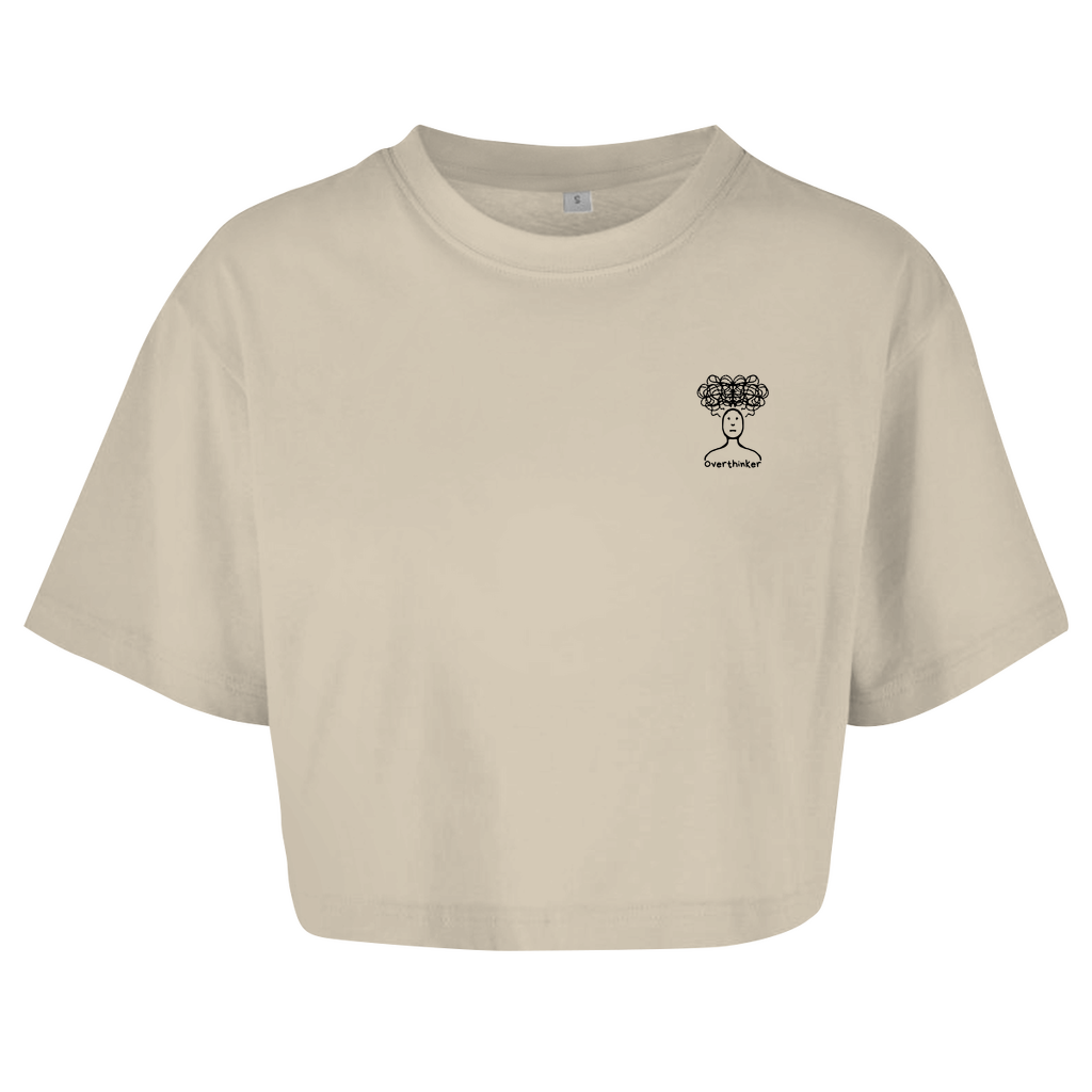 Damen Crop-Top *Overthinker-Head*