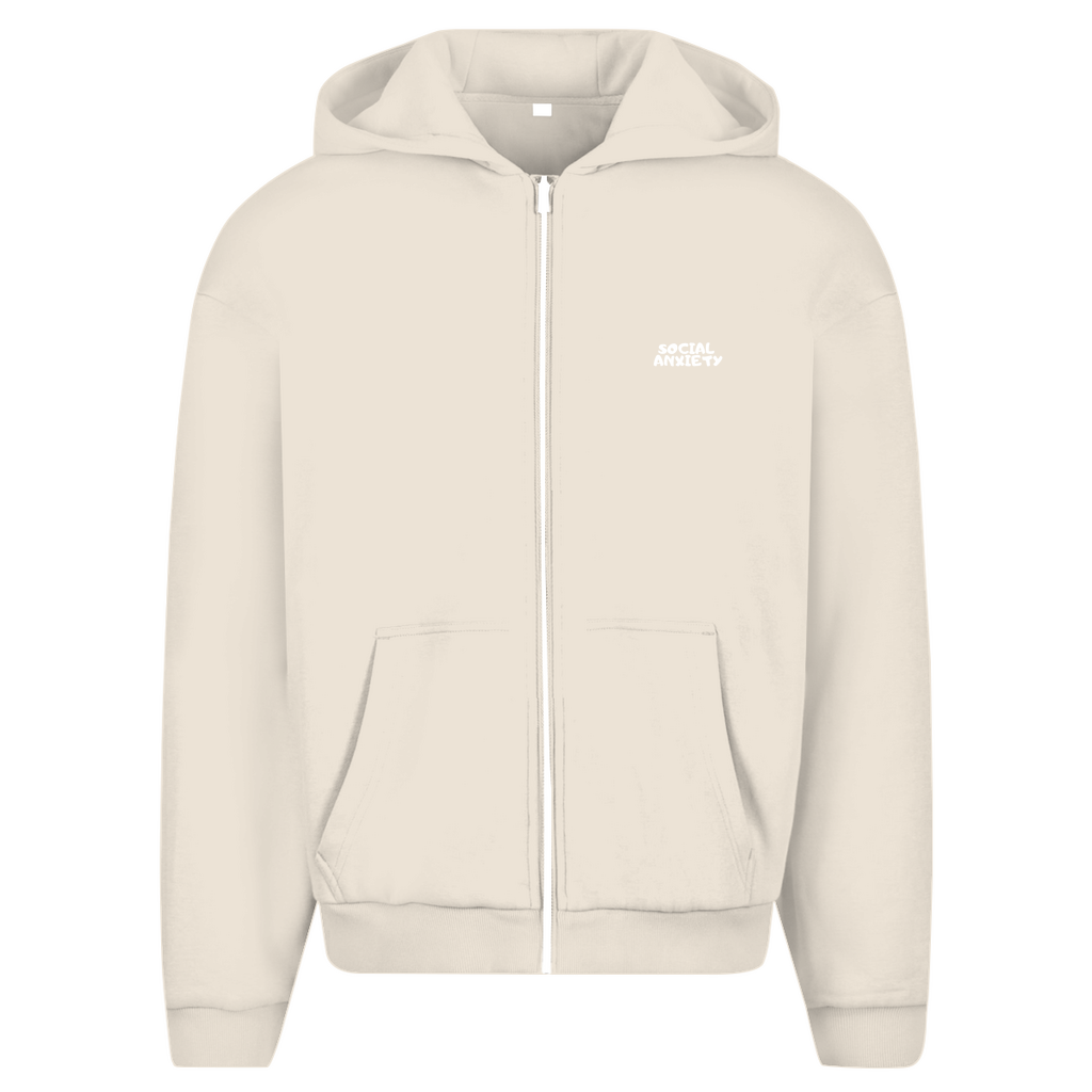 Herren Oversize Zipper Hoodie ANGST