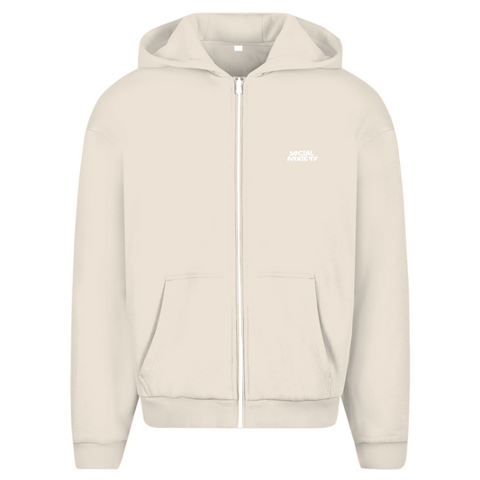 Herren Oversize Zipper Hoodie ANGST