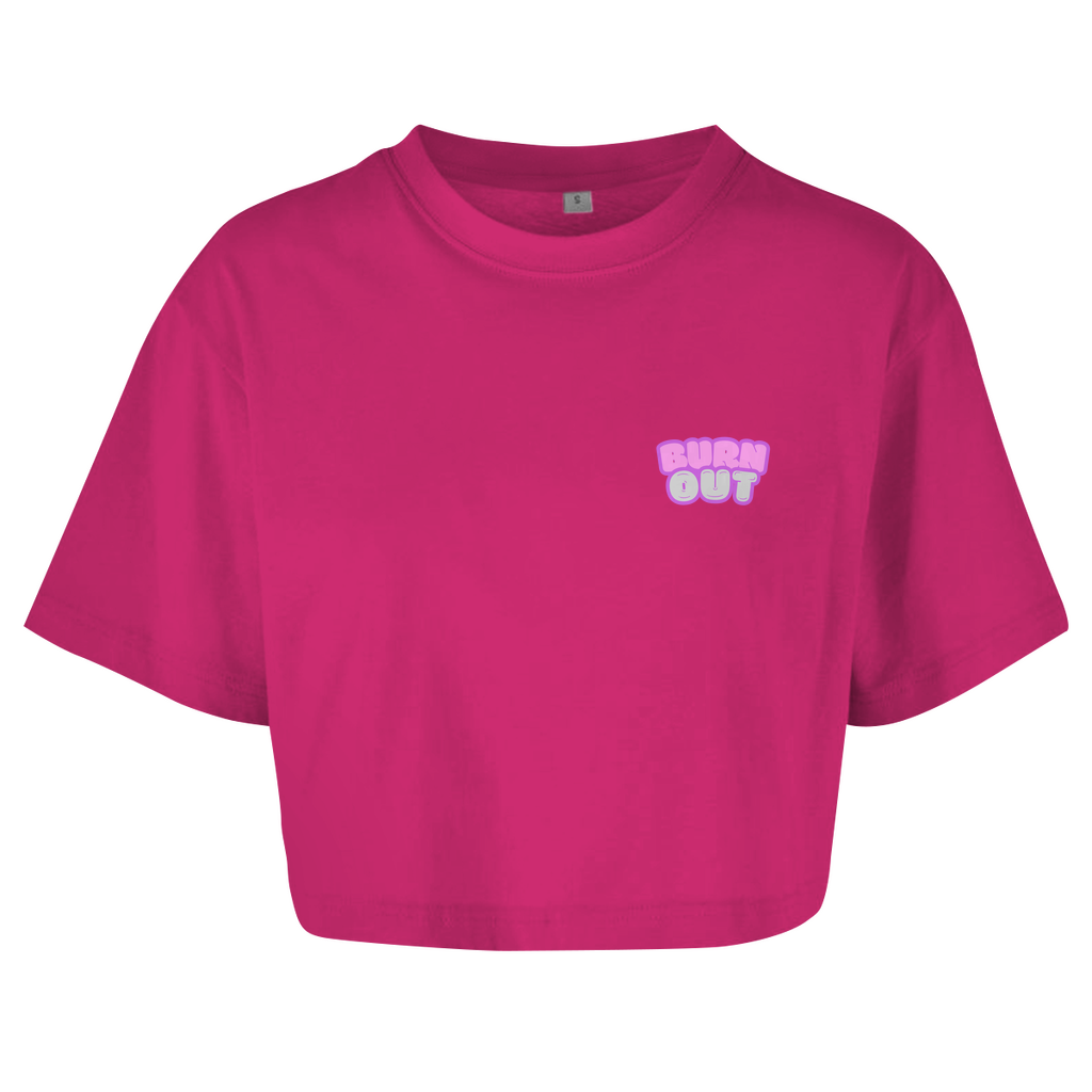 Damen Oversize Crop Top BRNOUT