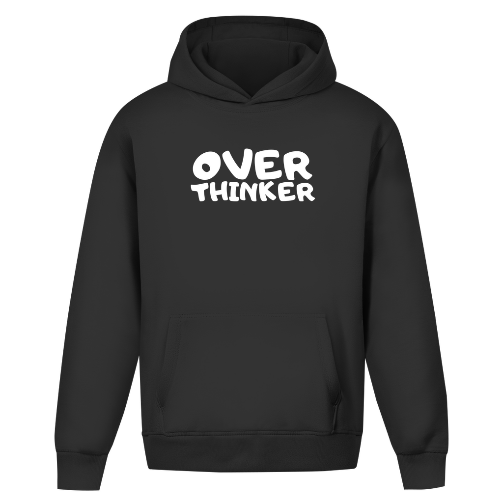 Oversize Hoodie Ohne Kordel overthinker neu