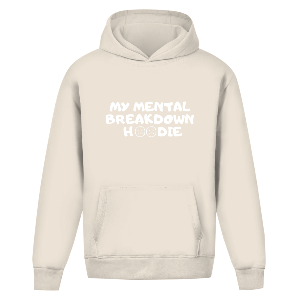 Oversize Premium Hoodie *mentalbreakdown* Front Logo