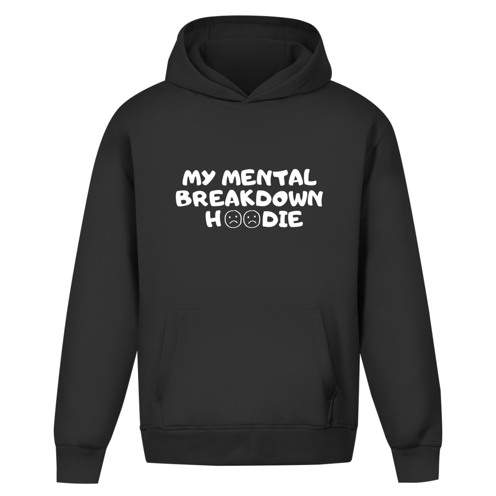 Oversize Premium Hoodie *mentalbreakdown* Front Logo