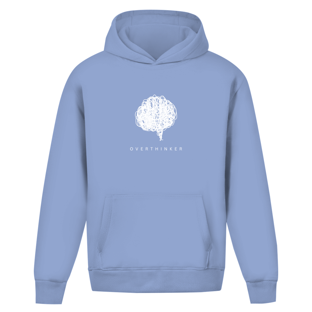 Oversize Premium Hoodie *overthinker* Front Logo