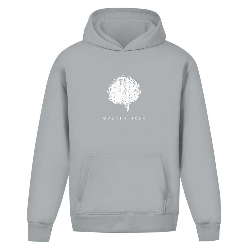Oversize Premium Hoodie *overthinker* Front Logo