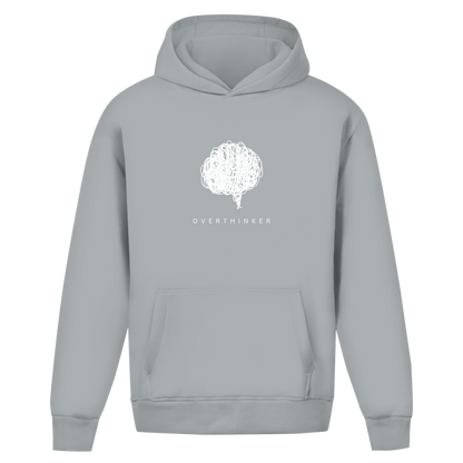Oversize Premium Hoodie *overthinker* Front Logo