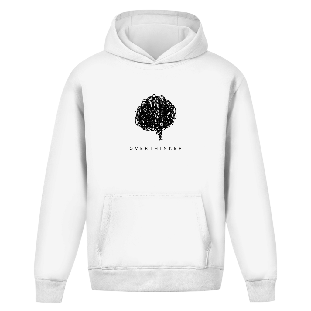 Oversize Premium Hoodie *overthinker* Front Logo