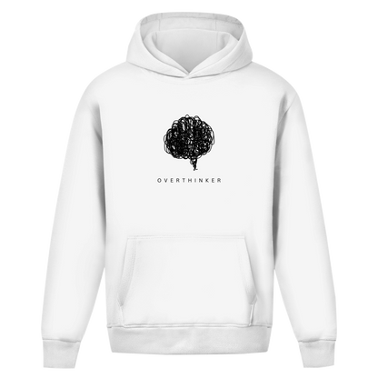 Oversize Premium Hoodie *overthinker* Front Logo