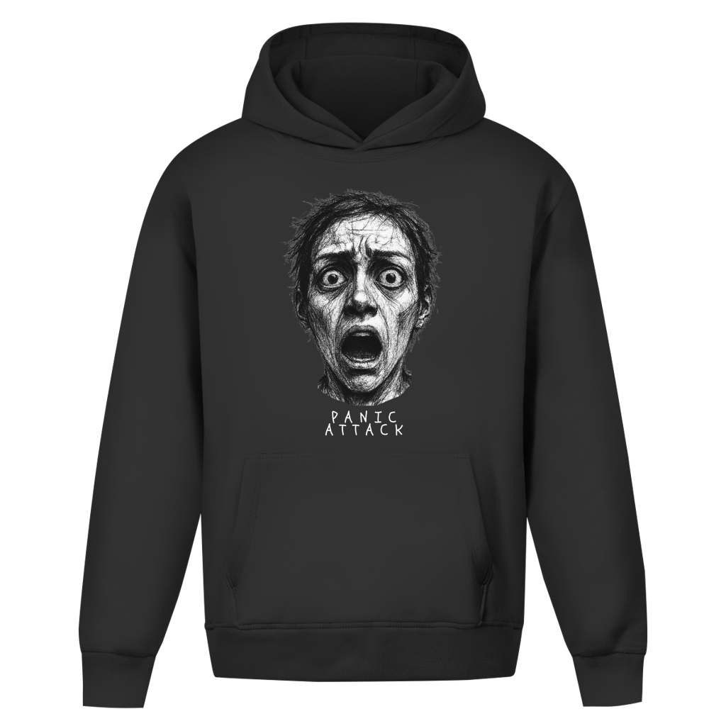 Oversize Premium Hoodie *Panic Attack* Front Logo