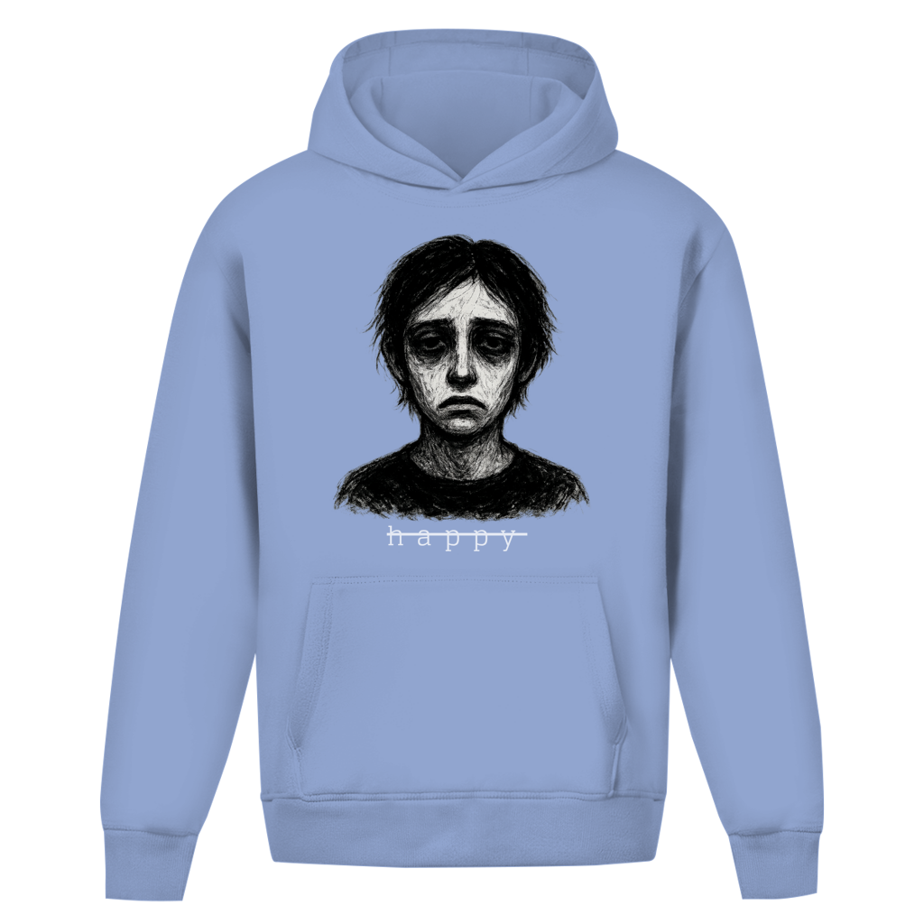 Oversize Premium Hoodie *unhappy* Front Logo