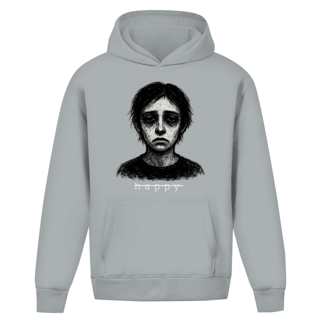Oversize Premium Hoodie *unhappy* Front Logo