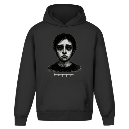 Oversize Premium Hoodie *unhappy* Front Logo