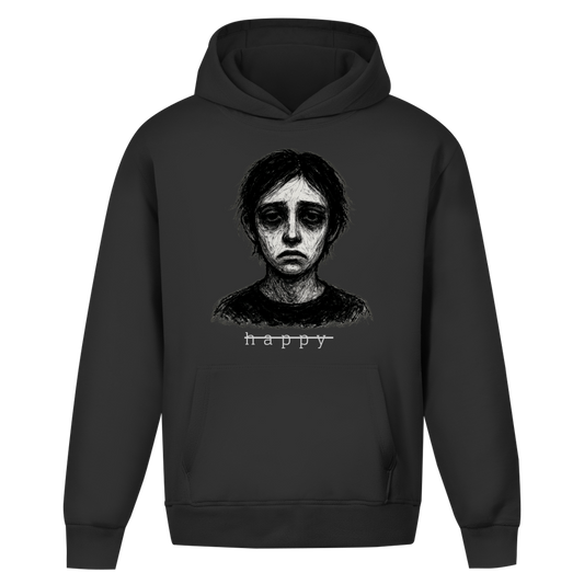 Oversize Premium Hoodie *unhappy* Front Logo