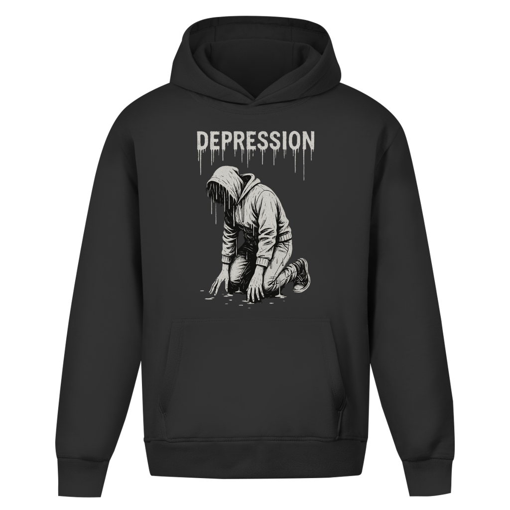 Oversize Premium Hoodie *Downfall* Front Logo