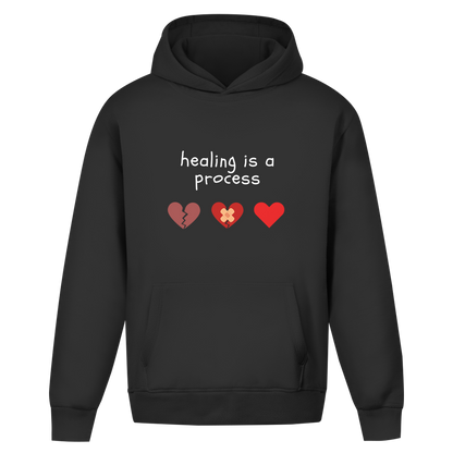 Oversize Premium Hoodie *Healing* Front Logo