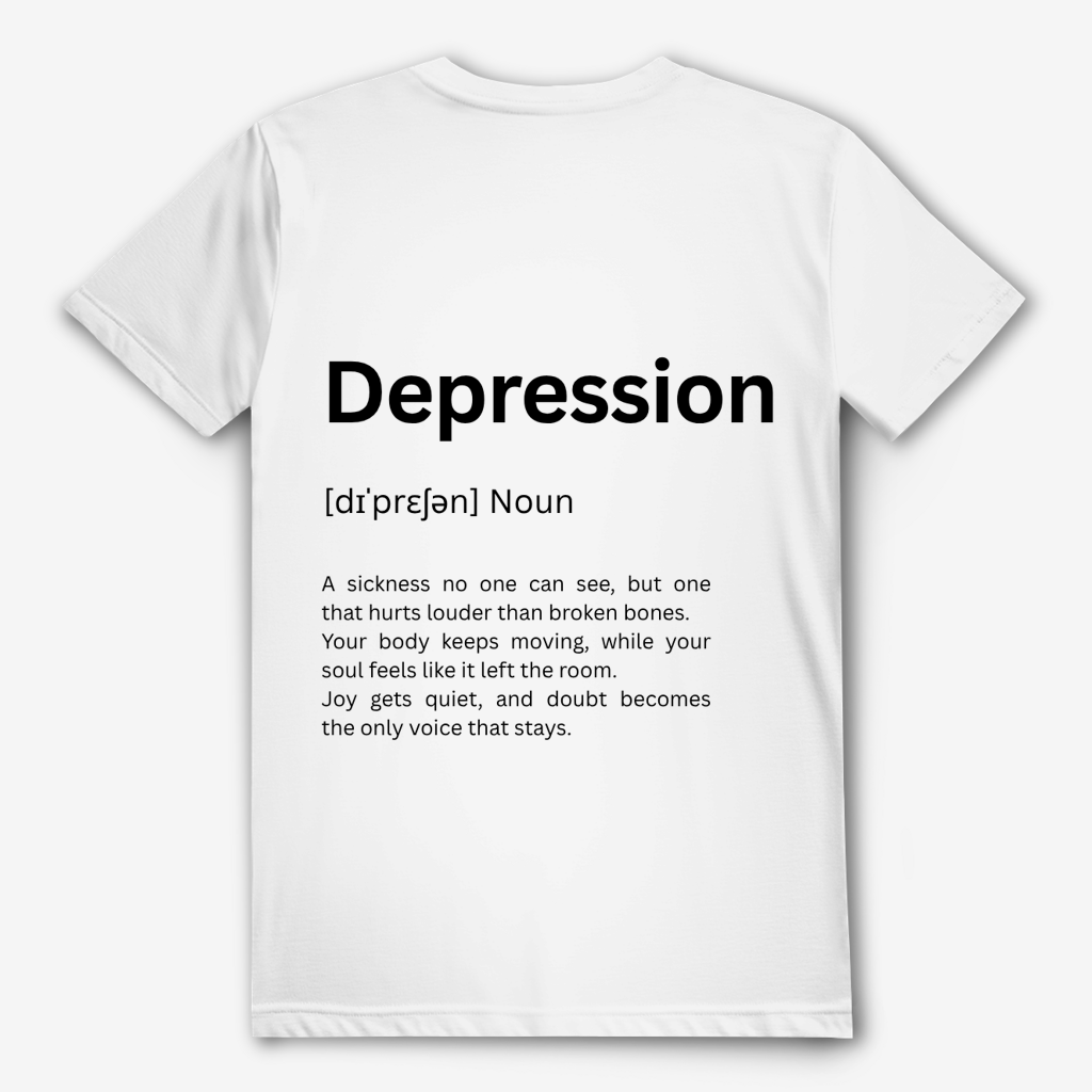 Unisex T-Shirt *Depression, Duden* Back Logo