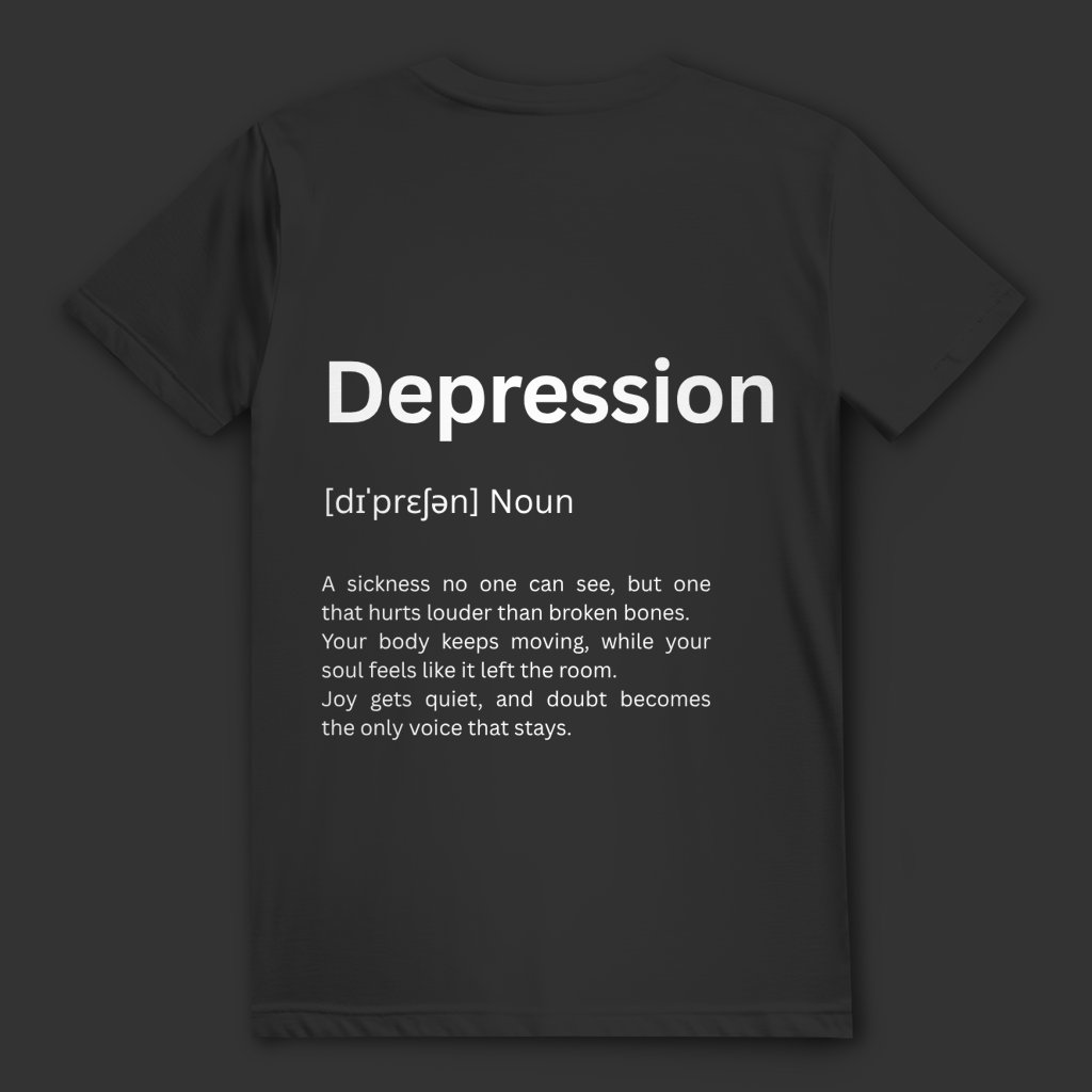 Unisex T-Shirt *Depression, Duden* Back Logo