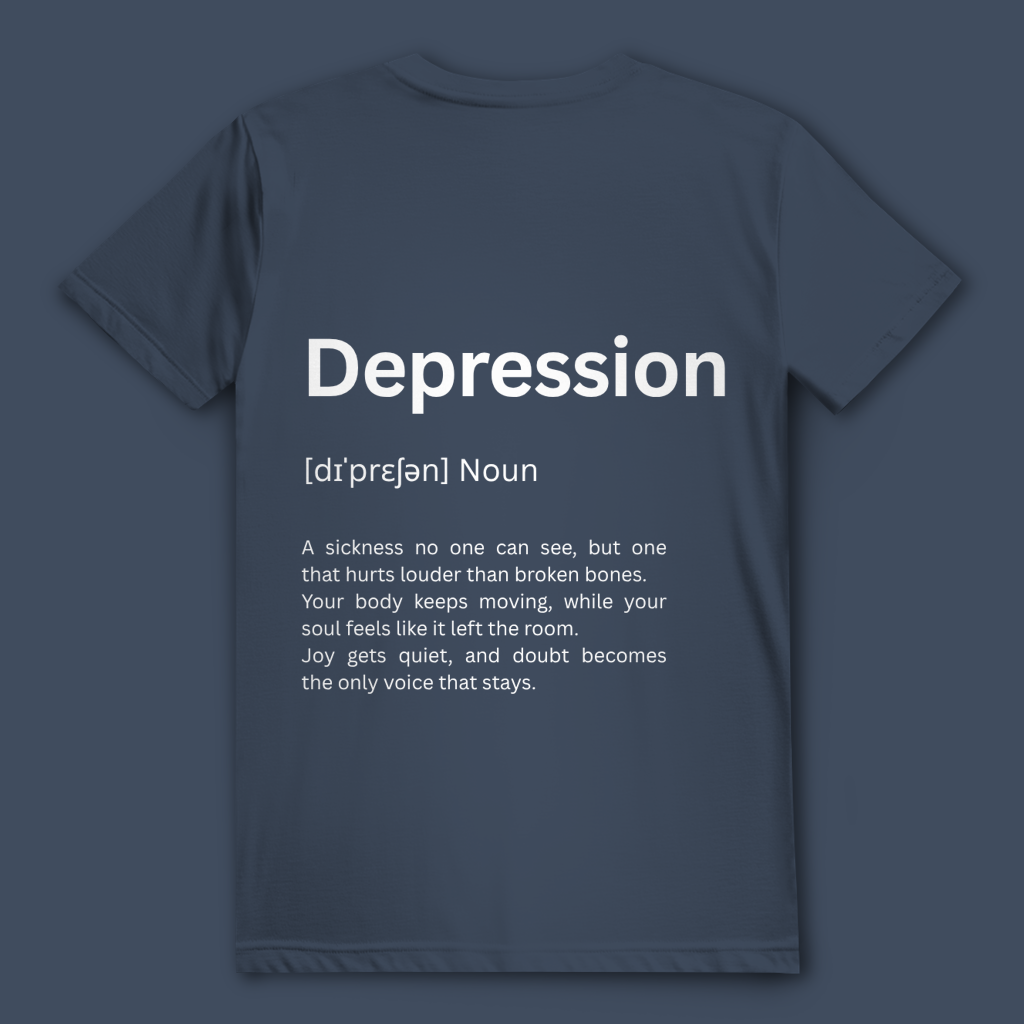 Unisex T-Shirt *Depression, Duden* Back Logo
