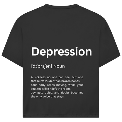 Oversize T-Shirt *Depression. Duden* Back Logo
