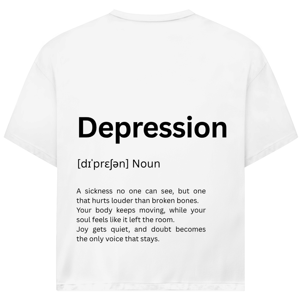 Oversize T-Shirt *Depression. Duden* Back Logo