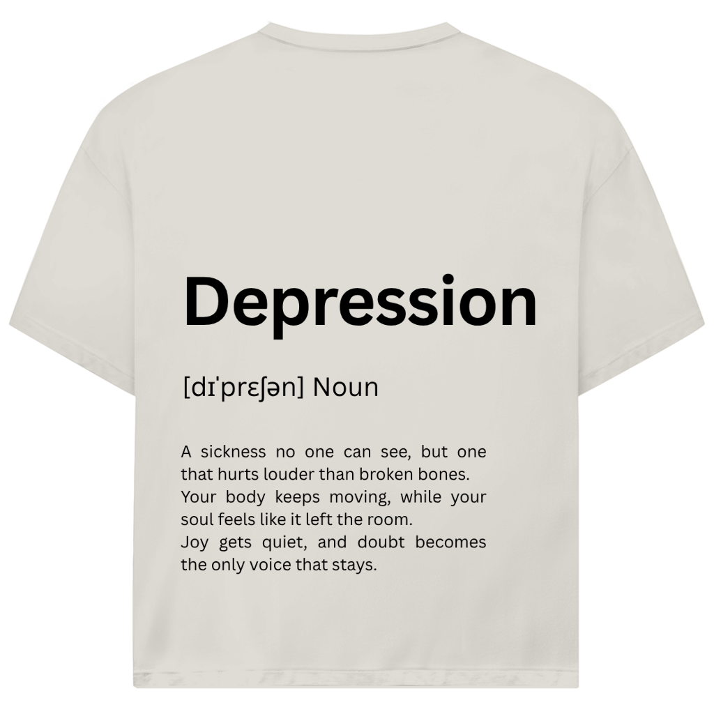 Oversize T-Shirt *Depression. Duden* Back Logo