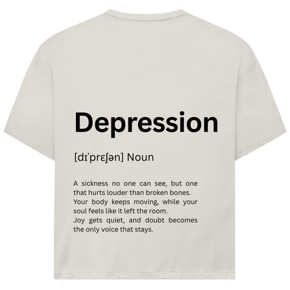 Oversize T-Shirt *Depression. Duden* Back Logo