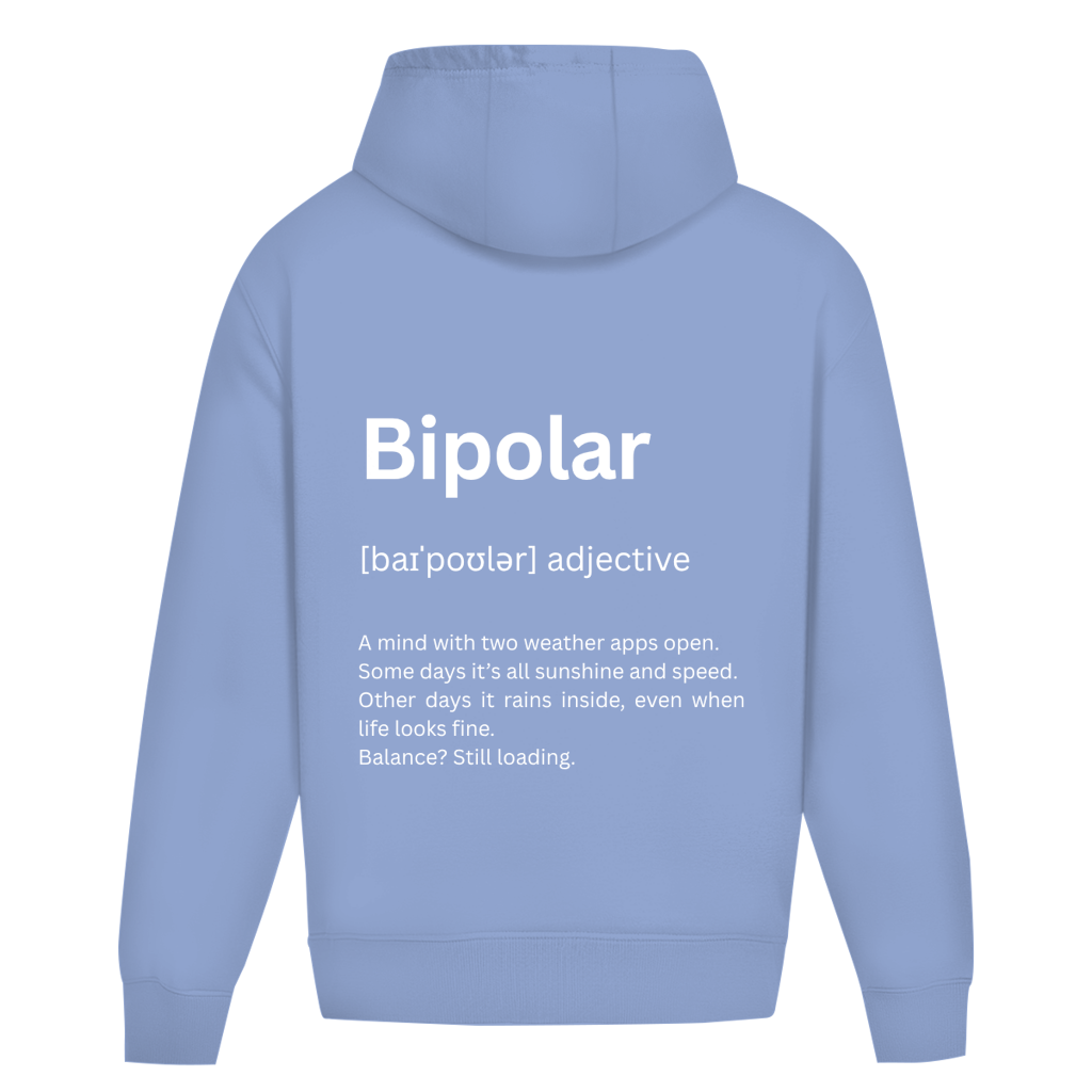 Oversize Premium Hoodie *Bipolar. Duden* Back Logo