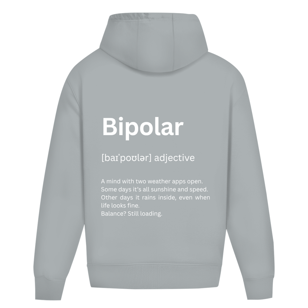 Oversize Premium Hoodie *Bipolar. Duden* Back Logo