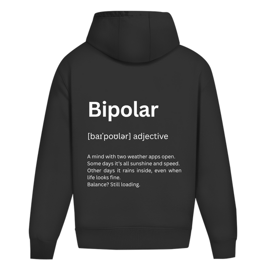 Oversize Premium Hoodie *Bipolar. Duden* Back Logo