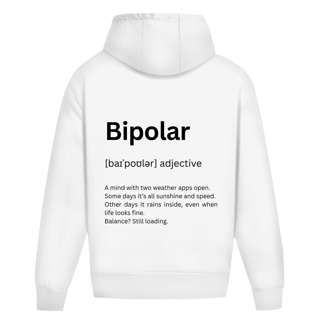Oversize Premium Hoodie *Bipolar. Duden* Back Logo