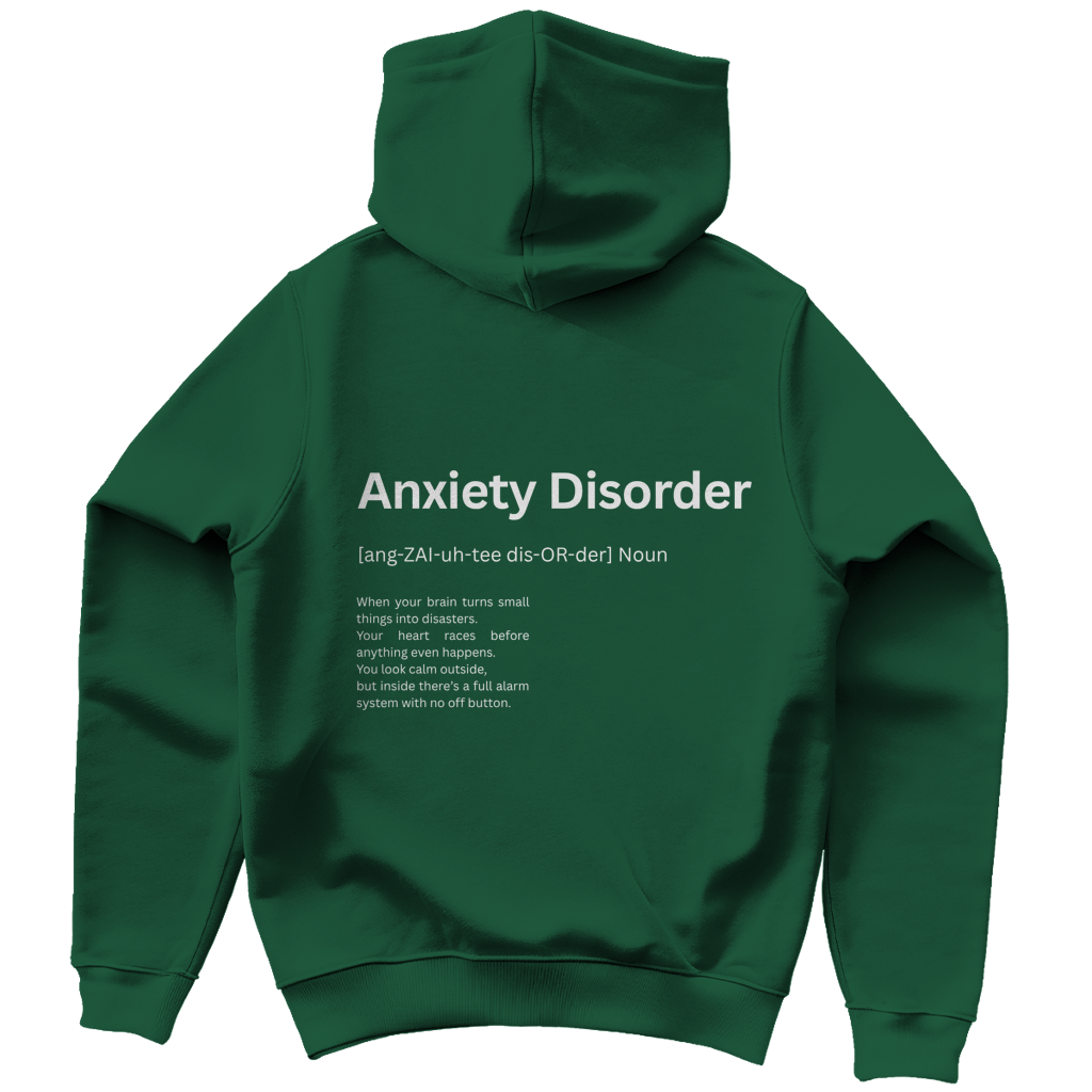 Unisex Hoodie *Anxiety. Duden* Back Logo