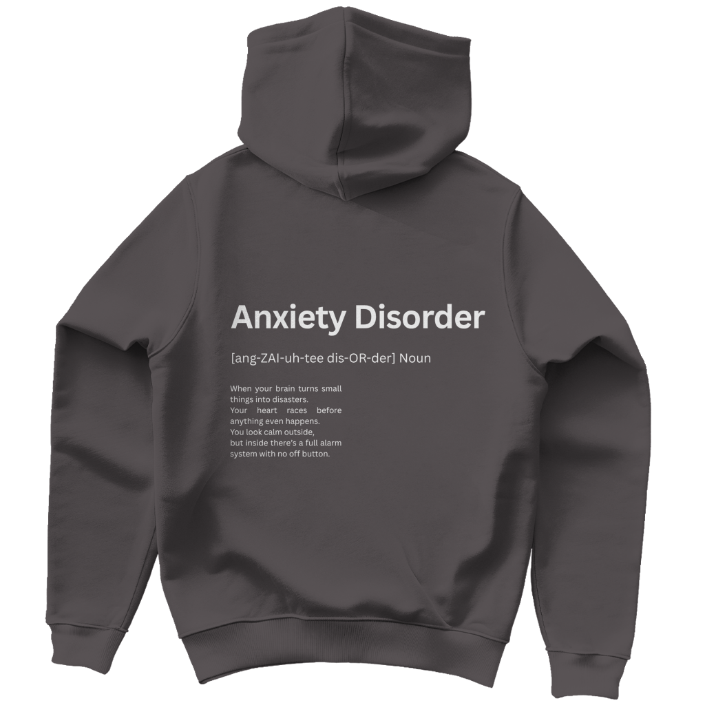Unisex Hoodie *Anxiety. Duden* Back Logo