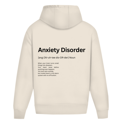 Oversize Premium Hoodie *Anxiety. Duden* Back Logo