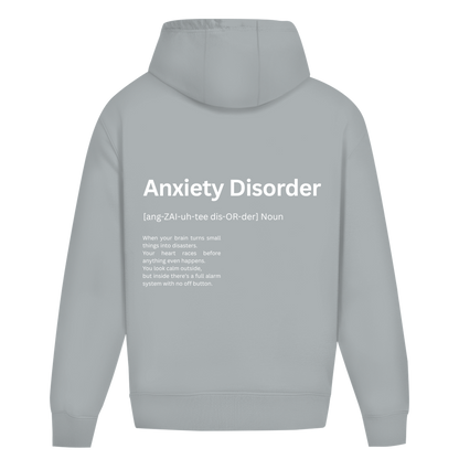 Oversize Premium Hoodie *Anxiety. Duden* Back Logo