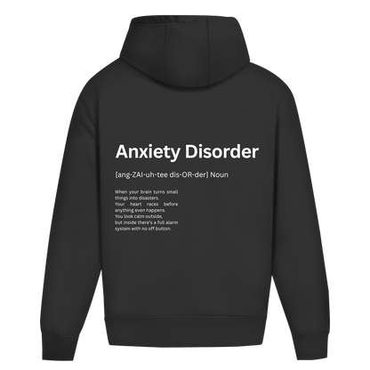 Oversize Premium Hoodie *Anxiety. Duden* Back Logo