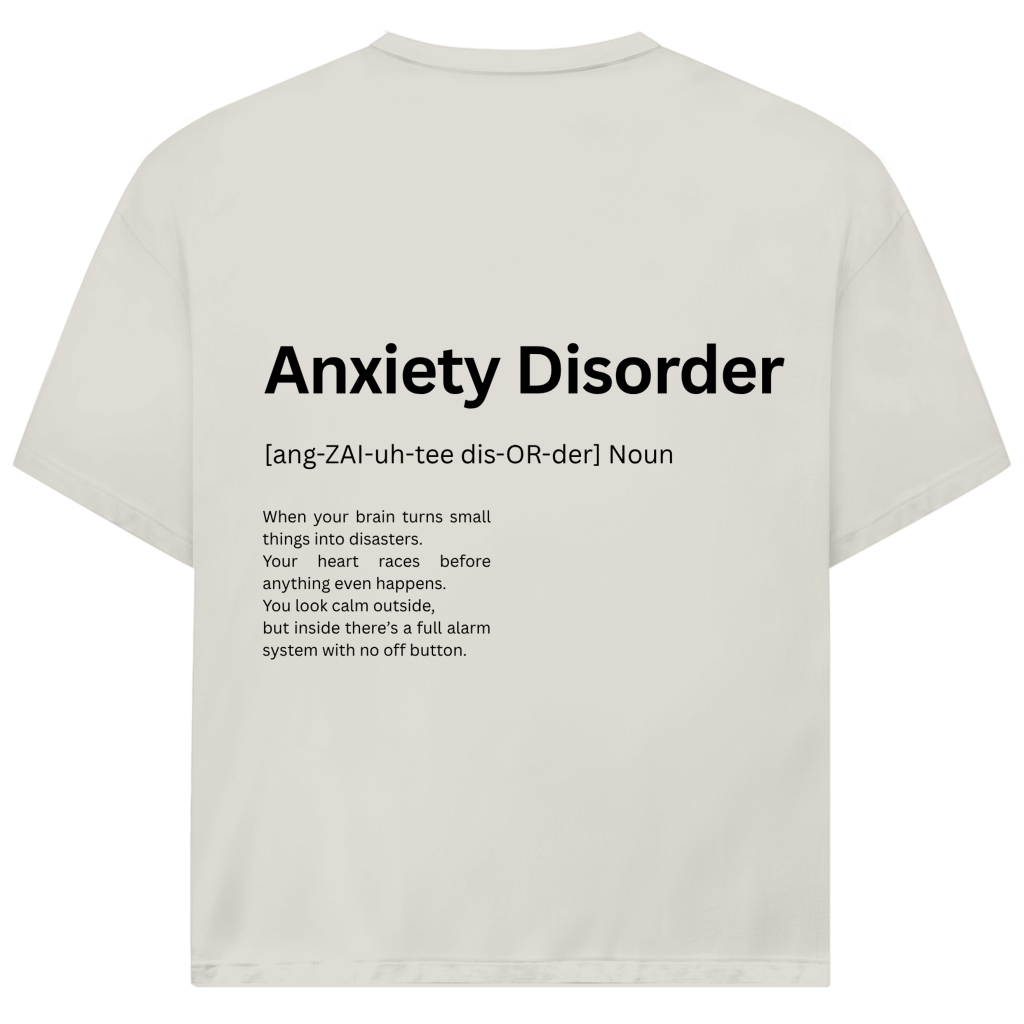 Oversize T-Shirt *Anxiety. Duden* Back Logo