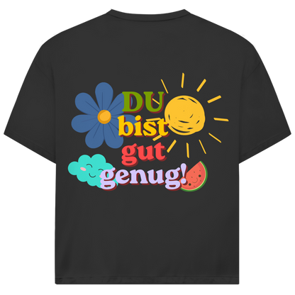 Oversize T-Shirt *Du bist gut genug* back logo