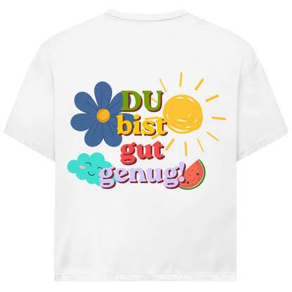 Oversize T-Shirt *Du bist gut genug* back logo