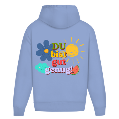 Oversize Premium Hoodie *Du bist gut genug* back logo