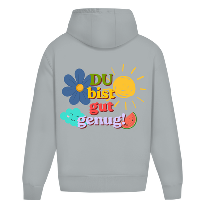 Oversize Premium Hoodie *Du bist gut genug* back logo