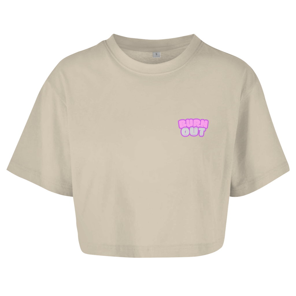 Damen Oversize Crop Top BRNOUT