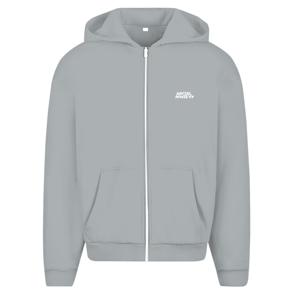 Herren Oversize Zipper Hoodie ANGST
